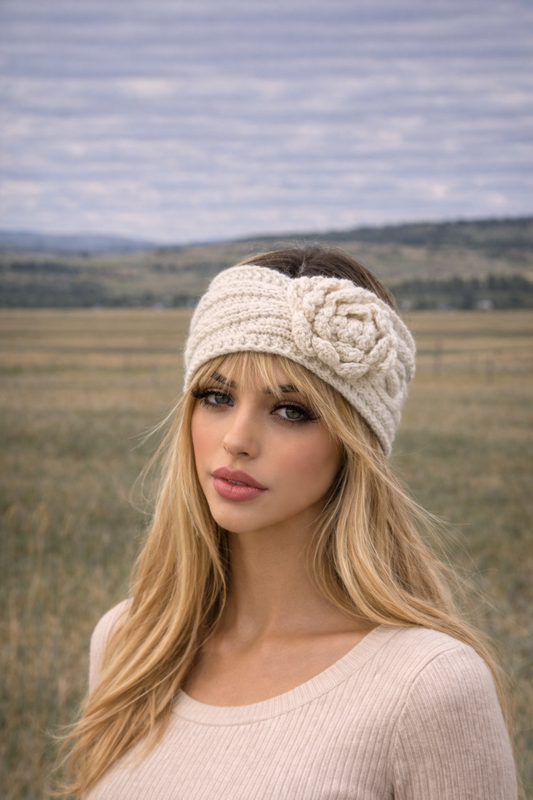 Angela Headband With Rosette